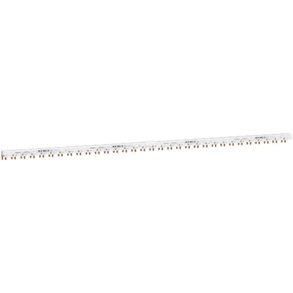 Acti9 iDT40 - Peigne horizontal - 3P+N avec Aux - 9 mm - 48 modules - 80A