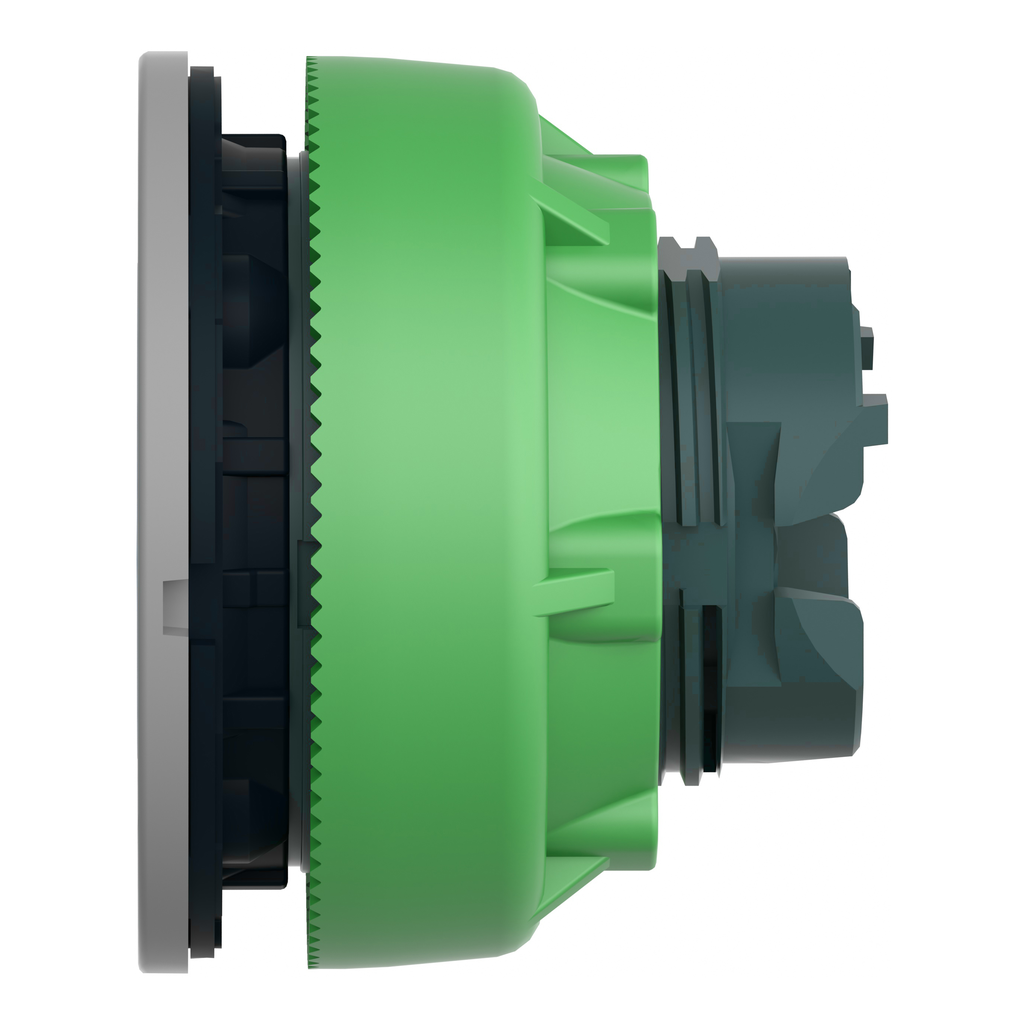 Harmony XB5 - tête de bouton poussoir - Ø22 - col flush grise - pour étiq - bleu