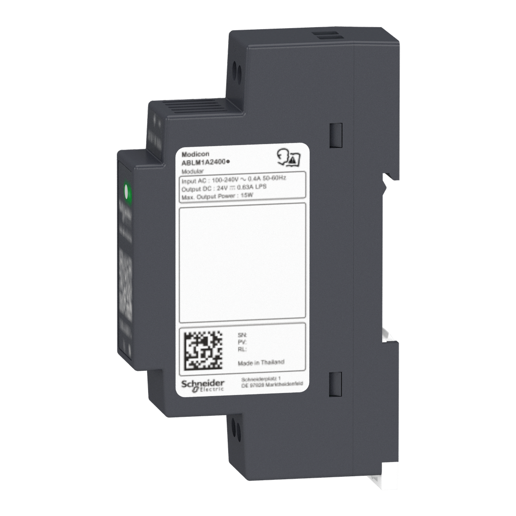 Modicon ABL - alimentation à découpage - 0,6A - 100à240Vca mono/biphasé - 24Vcc
