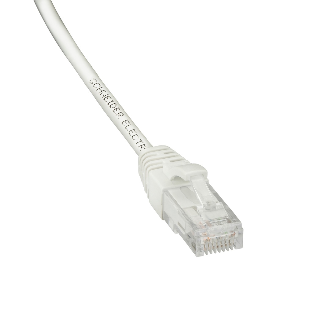 Actassi - cordon CL-MNC U/UTP 4 paires cat. 6 LSZH - 0.5 mètre - blanc