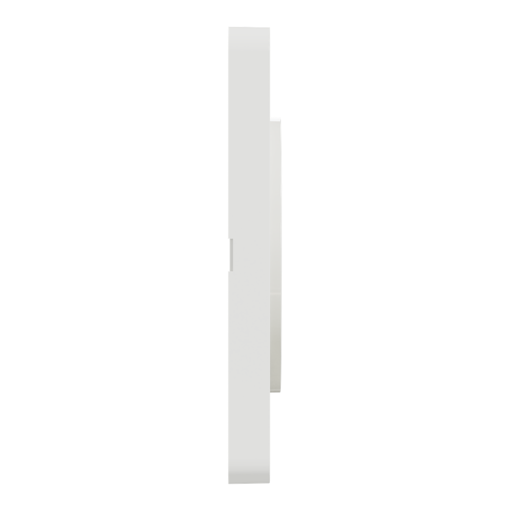 Odace 2011 Touch  - plaque 1 poste Kvadrat craie avec liseré blanc
