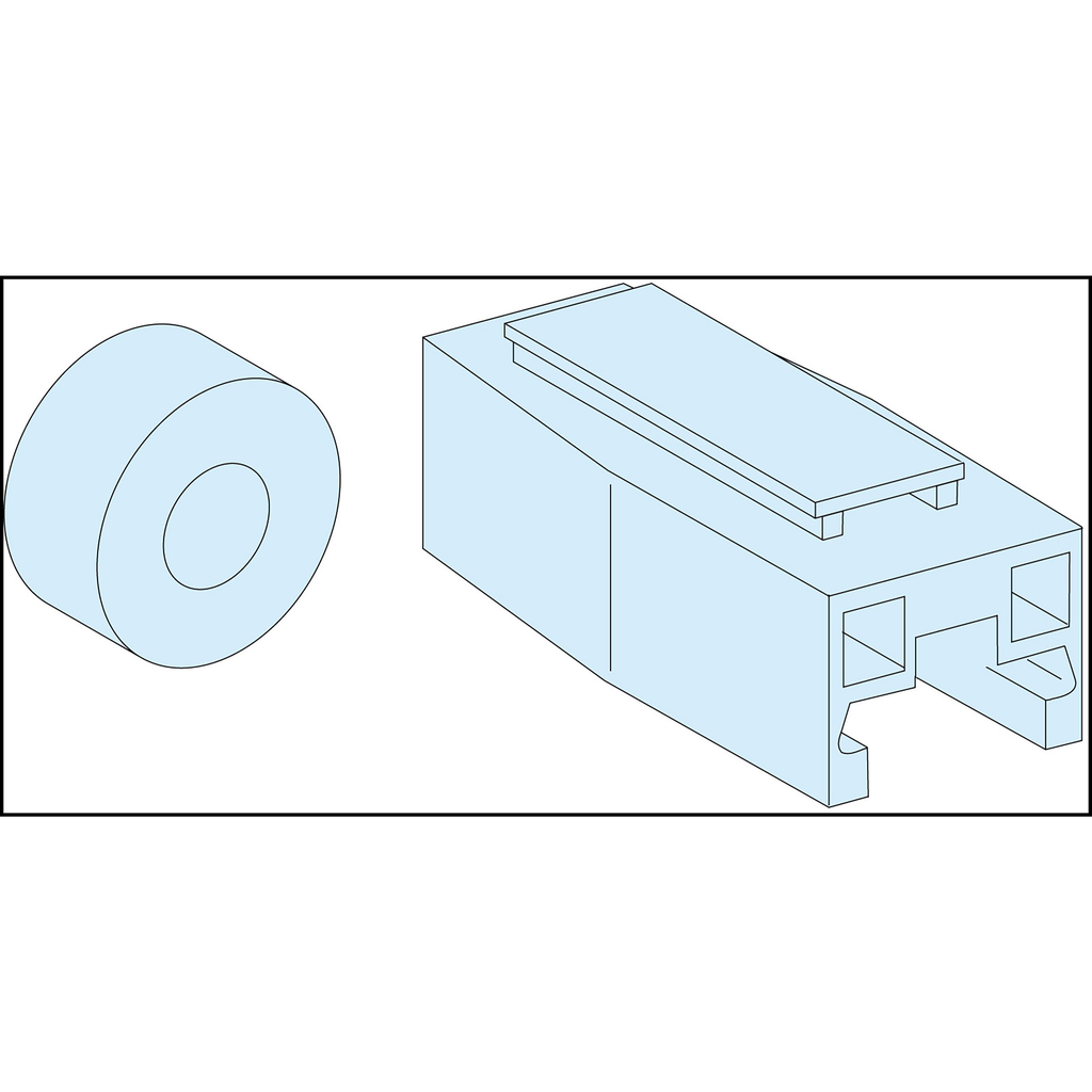 Linergy - Jeu de barres de fond liaisons 4P - 200A - Linergy BW / FM