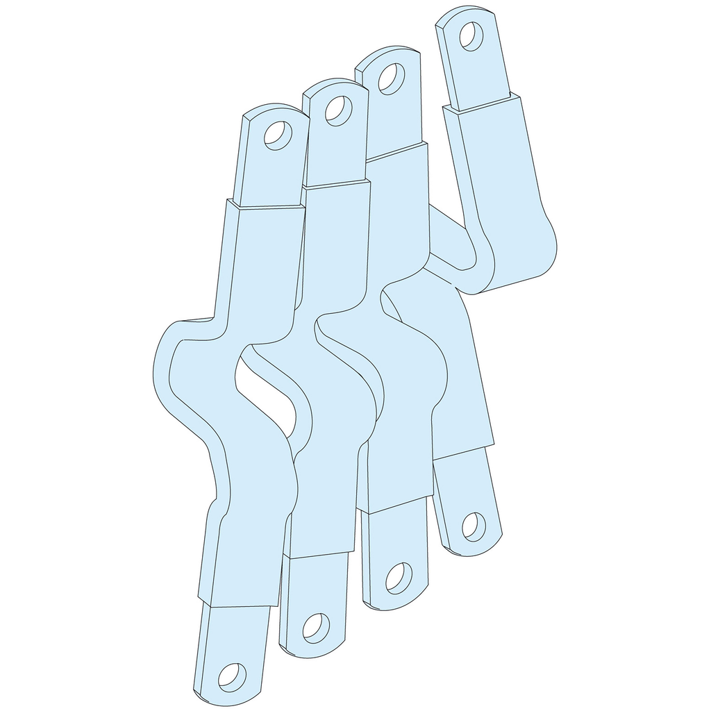 PrismaSeT G - Liaison NS-INS250 verticale gaine pour jeu de barres