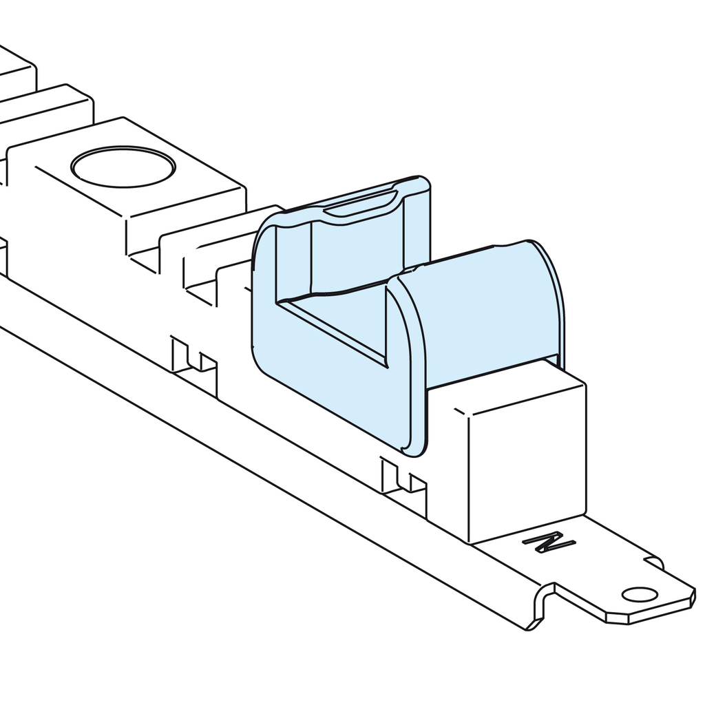 Linergy LGYE - Cale support inférieur JdB vertical <= 1600A - lot de 12