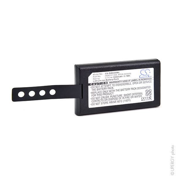 Batterie(s) Batterie lecteur codes barres Datalogic 3.7V 1000mAh
