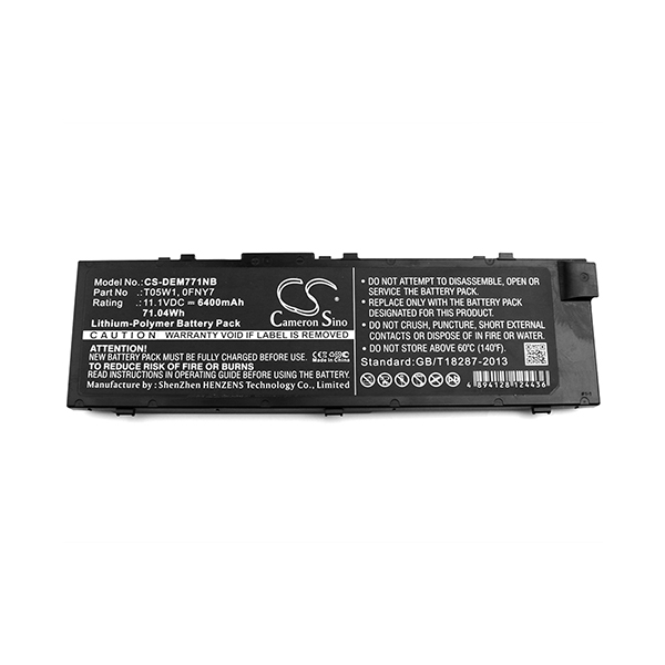 Batterie(s) Batterie ordinateur portable compatible Dell 11.4V 7980mAh