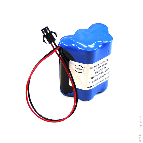 Unité(s) Batterie Nimh 5x AA  5S1P ST7 6V 2Ah Molex