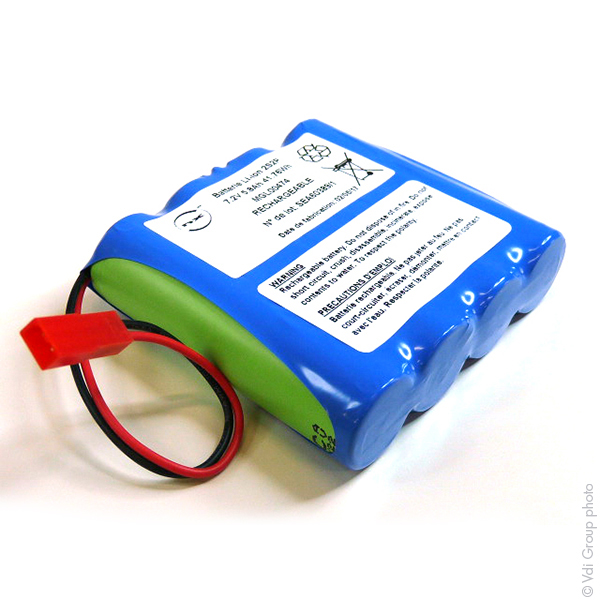 Pack(s) Batterie Li-Ion 4x 18650 2S2P ST1 7.2V 7Ah JST