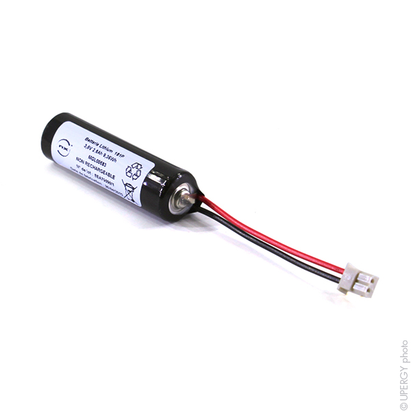 Pack(s) Batterie lithium 1x LS14500 1S1P ST1 3.6V 2.6Ah Molex