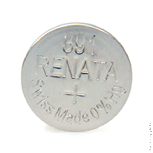 Blister(s) x 1 Pile bouton oxyde argent 391 RENATA 1.55V 50mAh