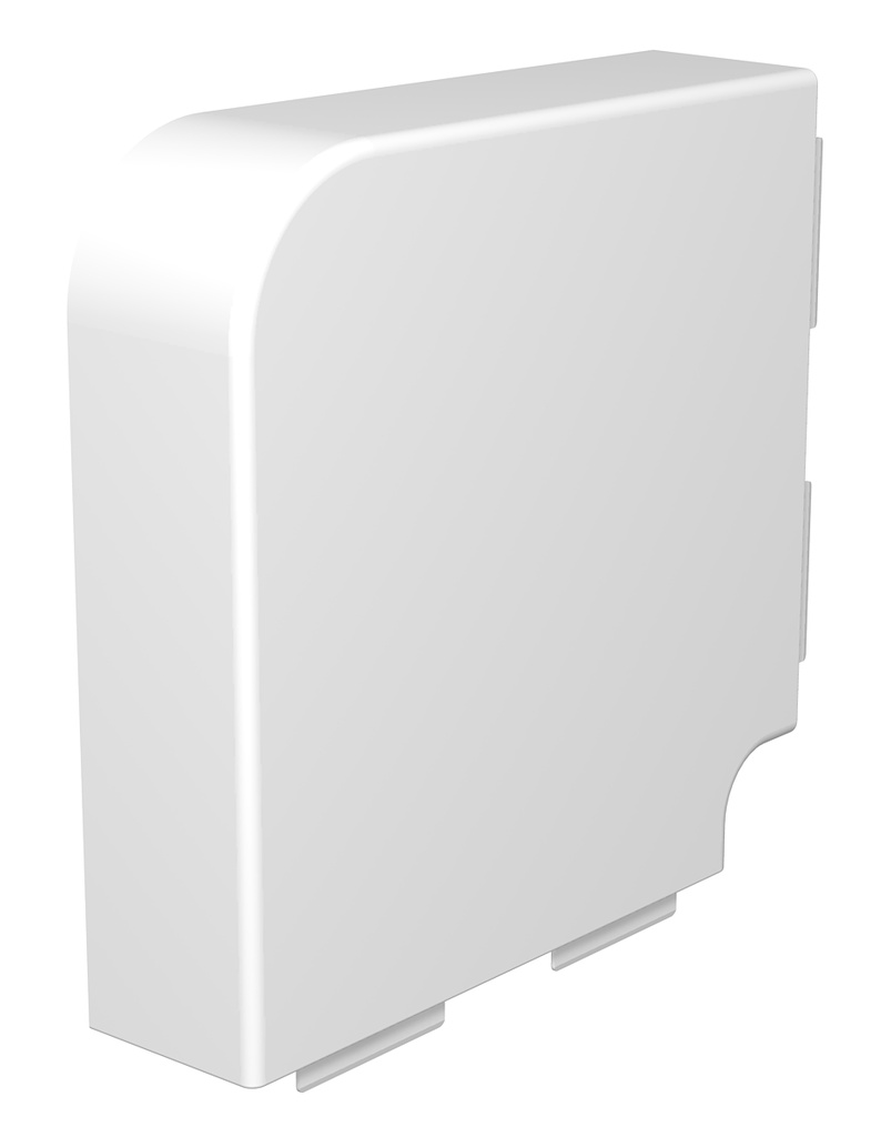 Angle plat 60x210mm Chlorure de polyvinyle blanc pur RAL 9010