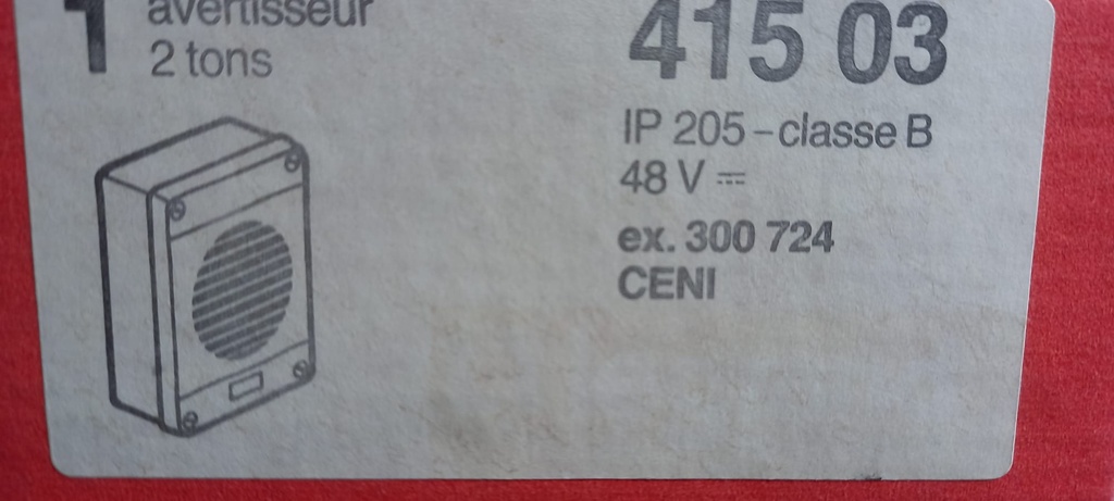 Avertisseur 2 tons 48V