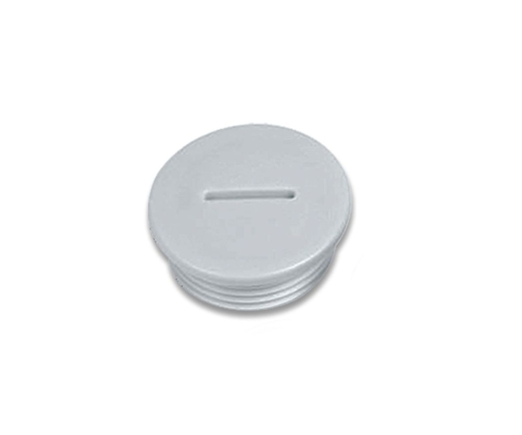 Bouchon en polyamide ISO 20 gris (RAL 7035)