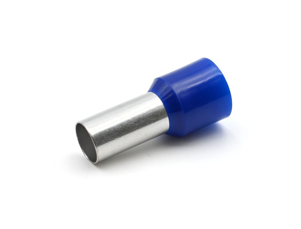 Embout de câblage 50 mm² simple longueur 20 mm bleu