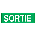 [LUM10407] Pictogramme pour boitier AA avec inscription "Sortie"