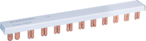 [EUR19081] Peigne horizontal 1P+N ID63A haut/haut