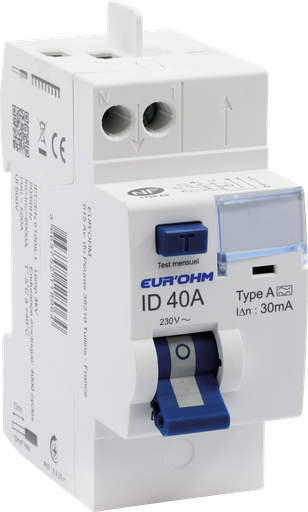 [EUR23540] ID 2x40A 30mA Type A H/H