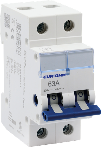 [EUR30009] Interrupteur sectionneur 2x63A