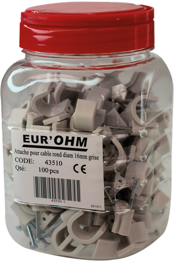 [EUR43512] Attache 20mm grise