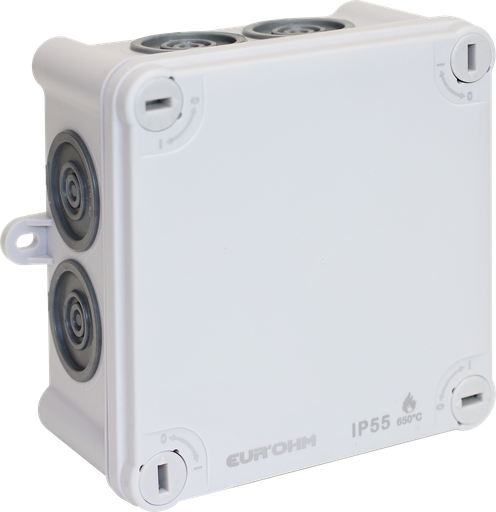 [EUR50034] Bte IP55 105x105x55 650°ent. dir.