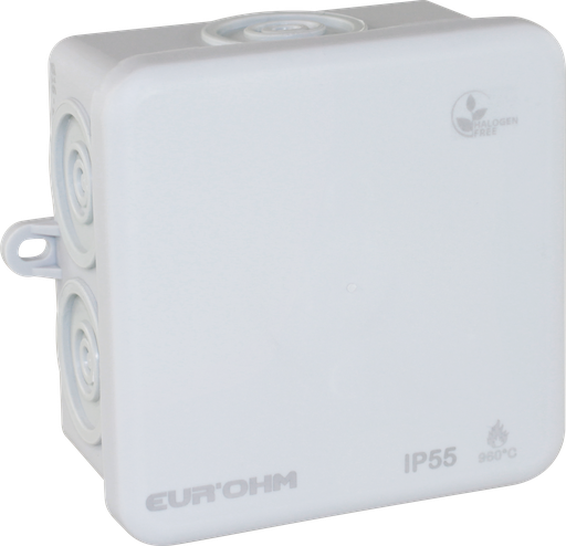 [EUR50063] Bte IP55 80x80x45 - 960°C ss Halogène