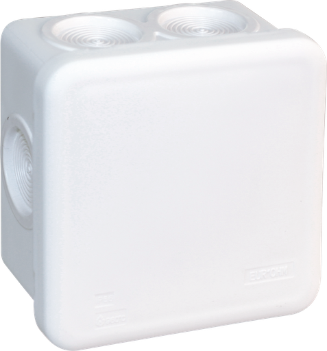[EUR50223] Bte blanche IP55 80x80mm - 960°C