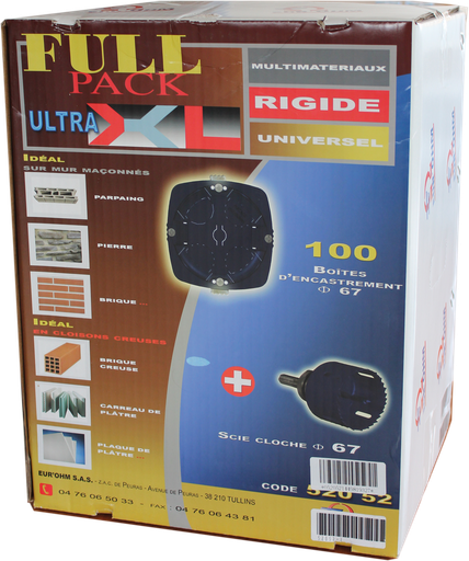 [EUR52052] Pack 100 bte mu-mat d67 p40+sc