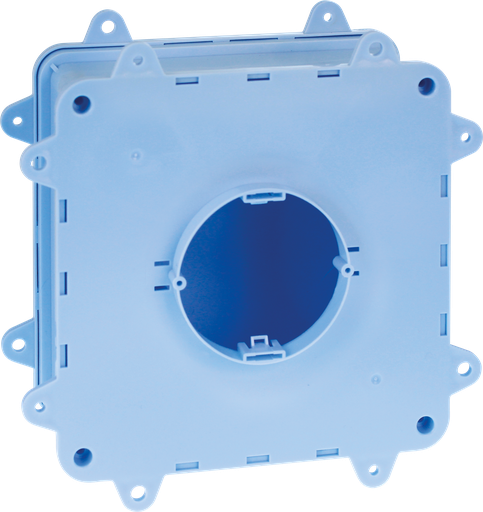 [EUR52176] DUOBOX Bte cplète pt de ctre 170x170x70mm ouverture Ø75 pattes raccourcies