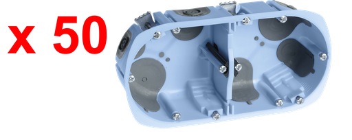 [EUR52265] Pack 50 btes Dble Air'métic ent.71 D67 Prof.50 + Gabarit « TOP CHANTIER »