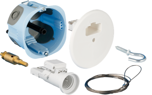 [EUR53092] Kit centre placo E27 Air'metic fixation rapportée