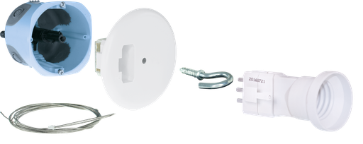 [EUR53094] Kit ctre pl.d67 E27 AIR'm. fix. Int.+fil.2m