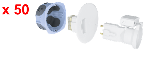 [EUR53277] Pack 50 kits d'Appliq, DCL D67 FD E27 « TOP CHANTIER »