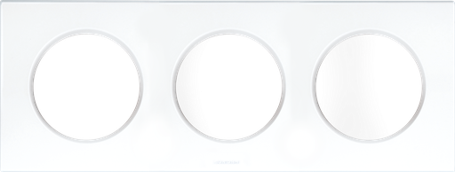 [EUR60298] SQUARE PLAQ BLC 3P entr.71mm