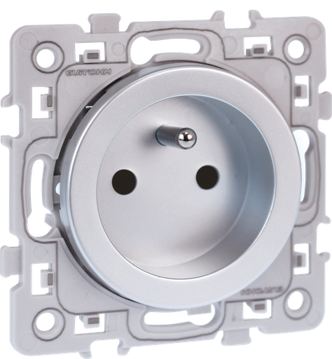 [EUR60460] SQUARE PC 2P+T SILVER