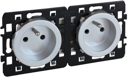 [EUR60463] SQUARE PC 2x2P+T précab. SILV