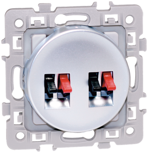 [EUR60475] SQUARE dble prise HP SILVER