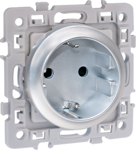 [EUR60477] SQUARE  PC 2P+T SILVER ALLEMAND