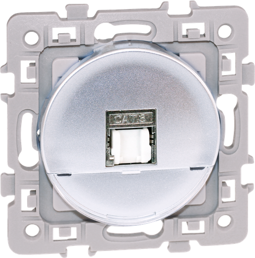 [EUR60479] SQUARE RJ 45 CAT6A STP SILVER