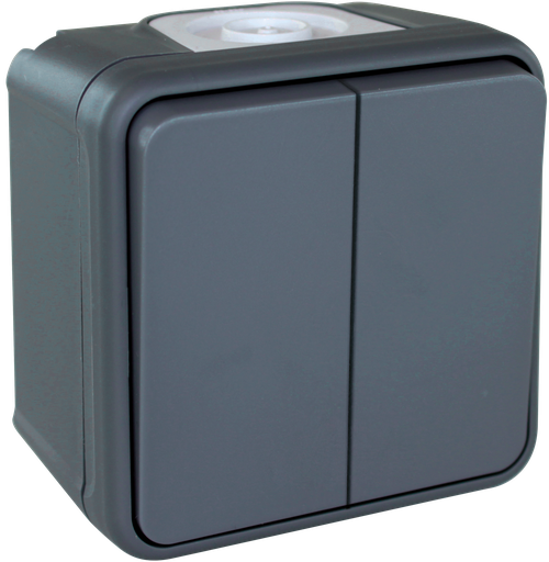 [EUR60802] OXXO dble VV GRIS SAILLIE IP55