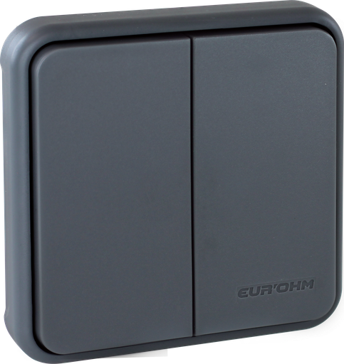 [EUR60822] OXXO DBLE VV compos GRIS IP55