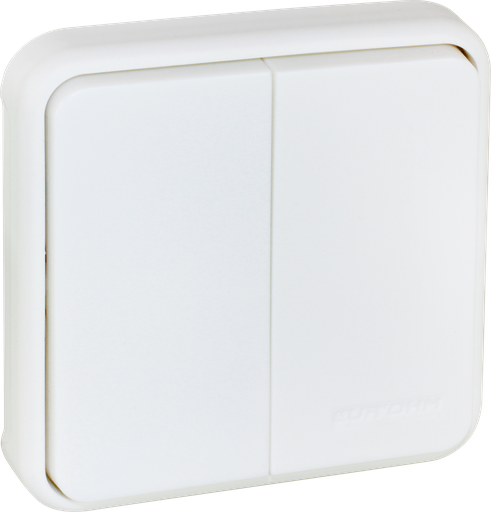 [EUR60832] OXXO dble VV compos BLANC IP55