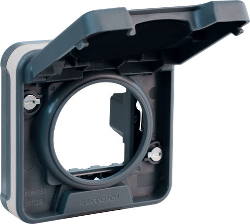 [EUR60858] OXXO Cadre interm. fonction cde COMETE pour Saillie BLANC IP55