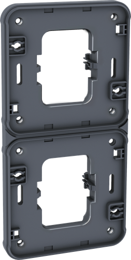 [EUR60878] OXXO Support double V GRIS ENCASTRE