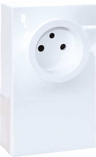 [EUR60994] ADAPTATEUR MOULURE hauteur 16 max 1 POSTE pour PC 2P+T