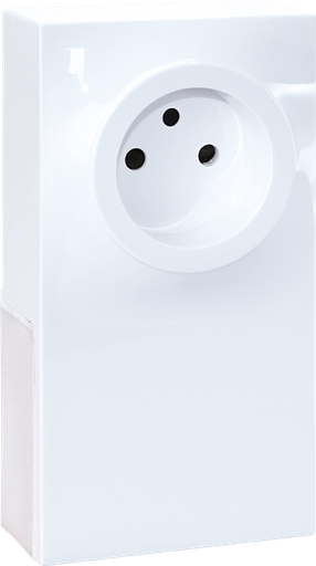 [EUR60995] ADAPTATEUR MOULURE hauteur 22 max 1 POSTE pour PC  2P+T