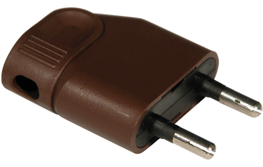 [EUR61007] 6A male coudée marron