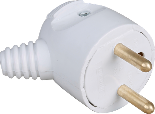 [EUR61026] 16A male p.feuille coudée grise