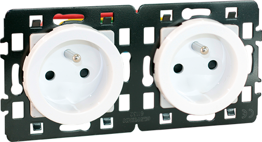 [EUR61163] COMETE Prise Double 2P+T Pré-câblée BLC