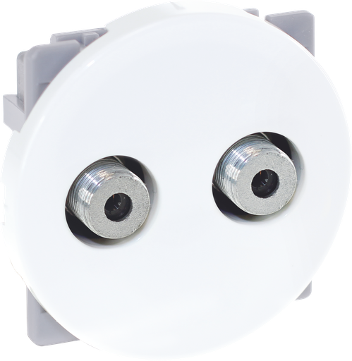 [EUR61168] COMETE Prise Double TV  Multi. Serv. Type F BLC