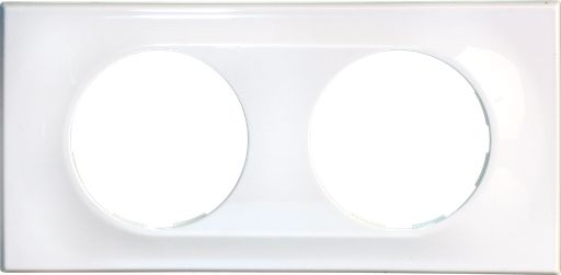 [EUR61197] COMETE Plaque 2 postes Classic White